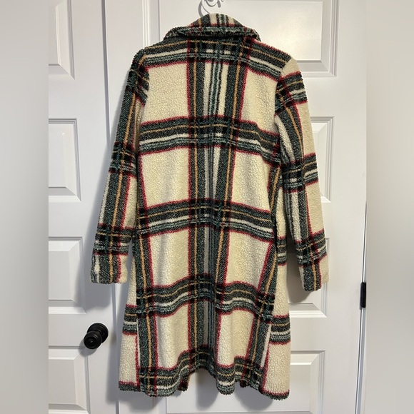 Maison Cinqcent 500 Cozy Plaid Teddy Sherpa Jacket - Picture 5 of 8